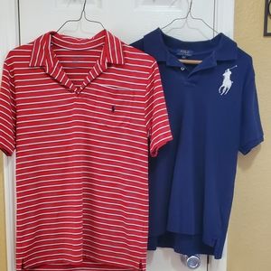 2 Polo Ralph Lauren polo shirts